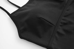 Maillot de bain une pièce pour femme avec bretelles réglables
